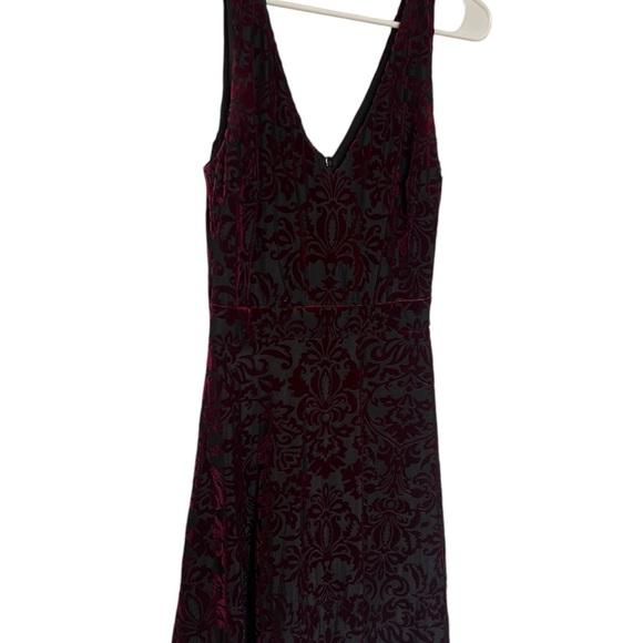 Aqua Red & Black Velvet Fit & Flare Dress – Bloomingdale’s – Size Small - Picture 6 of 9